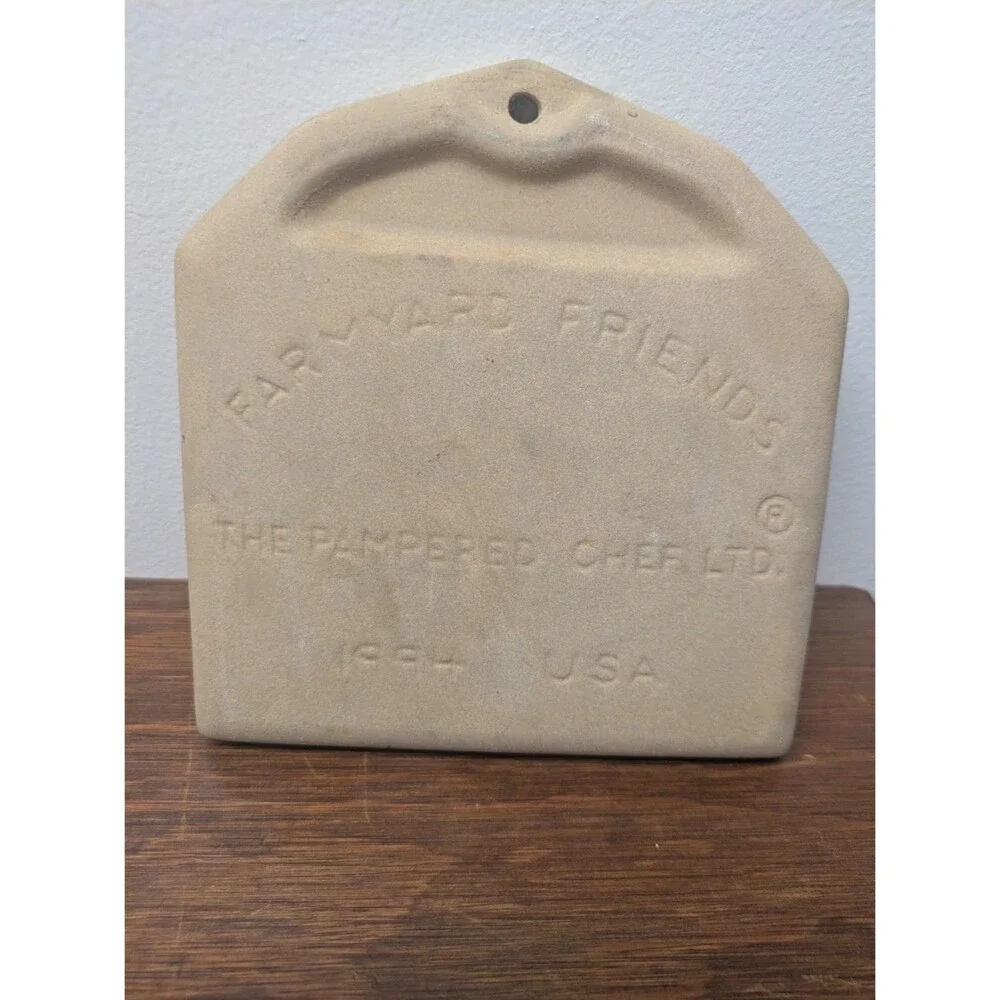The Pampered Chef 1994 Farmyard Friends Cookie Springerle Stonewear Mold